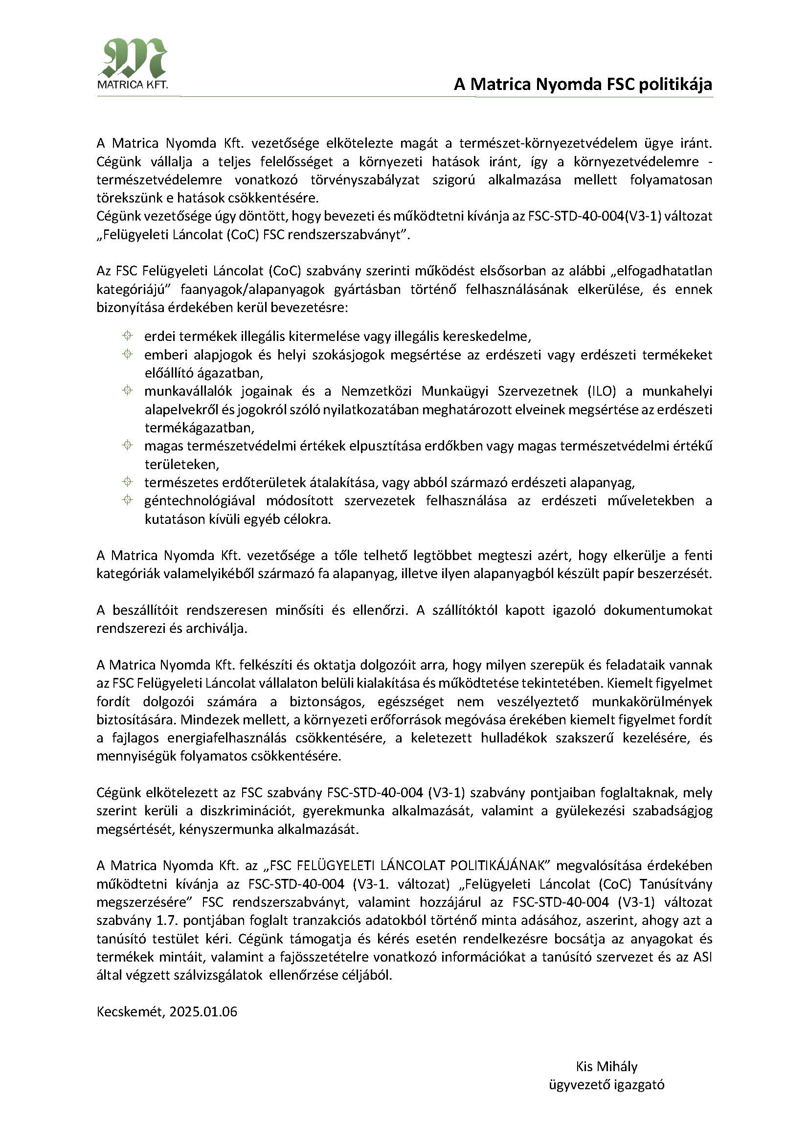 FSC politika